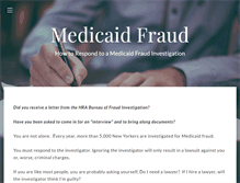 Tablet Screenshot of medicaidfraudinvestigation.com